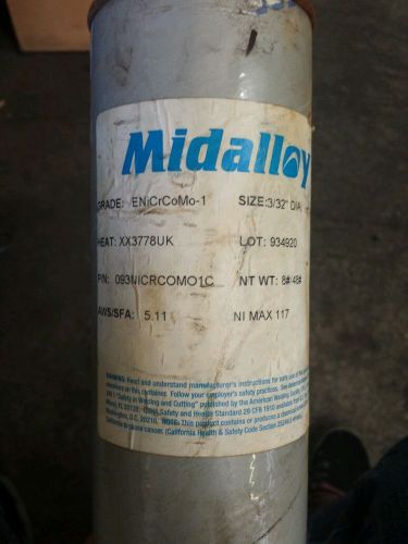Midalloy NI Max 117 ENiCrMo-1 3/32&#034; x 8lbs Tube of Electrodes