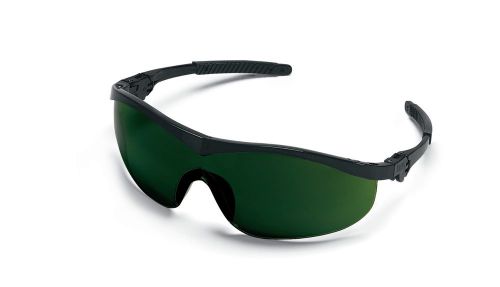 St1150 storm adjustable safety glasses - green shade 5.0 welder lens black frame for sale
