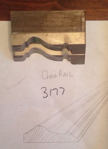 Lot 3177 Chair Rail  Moulding Weinig / WKW Corrugated Knives Shaper Moulder