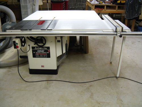 Delta classic unisaw, 10&#034; 3hp 220v single phase for sale