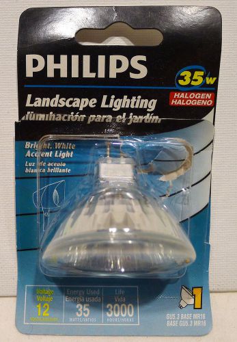 1x philips landscape lighting light bulb lamps 35w 12v mr16 halogen flood lite for sale