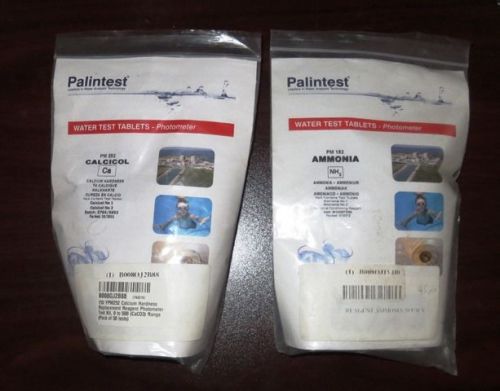 Lot of Palintest Water Test Tablets YPM152 Ammonia and YPM252 Calcium Test Kits!