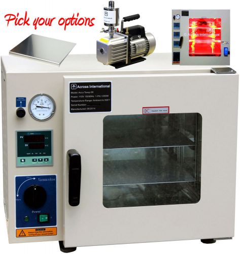 New ai 3 sided heating gas back-filled 0.9 cf vacuum chamber oven with options for sale