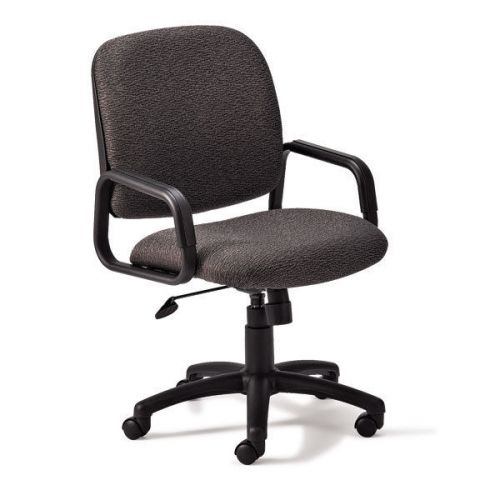 Cava urth / economy task chair with fixed arms -black fab 1 ea for sale