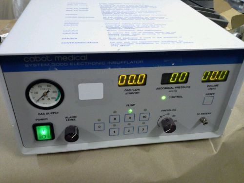 Cabot Medical System 3000 Insufflator  as pictured working