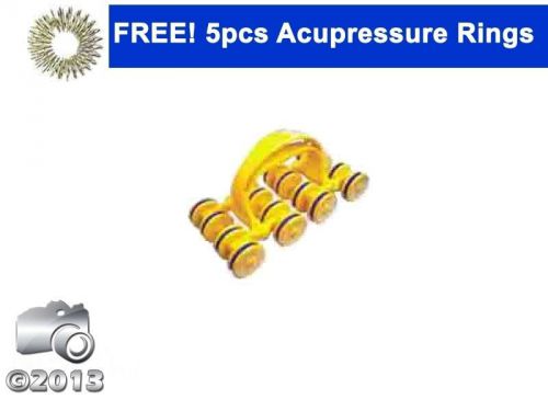 Acupressure new pyramidal body care magnetic roller massager + free 5 sojok ring for sale