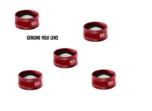 Genuine five red colour diagonstic lens volk lens 90d ophthalmic instrument for sale