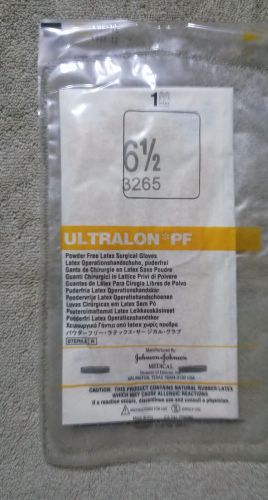 9 Pair Ultralon PF Sterile Latex Surgical Gloves Sz 6.5 Latex Free