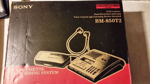 Sony Microcassette Transcribing System BM-850T2 Transcriber Machine Foot pedal