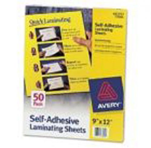 50 AVERY SELF-ADHESIVE LAMINATING SHEETS LETTER SIZE 8-