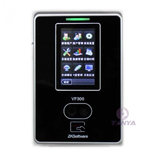 Vf300 face picture attendance machine punch id punch card machine+facial brush for sale