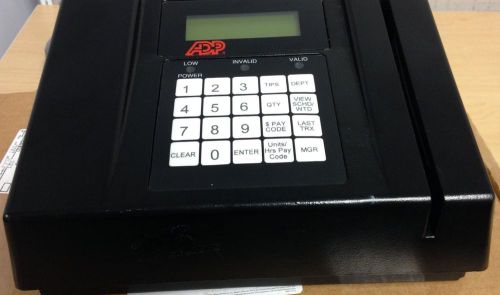 Adp 5101/01r time &amp; attendence clock with biometric scanner and ethernet for sale