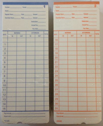 200 PYRAMID 2400 TIME CLOCK CARDS P/N 42426 TIMECARDS
