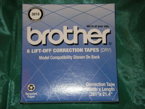 BROTHER 3015 6 LIFT-OFF CORRECTION TAPES (DRY)