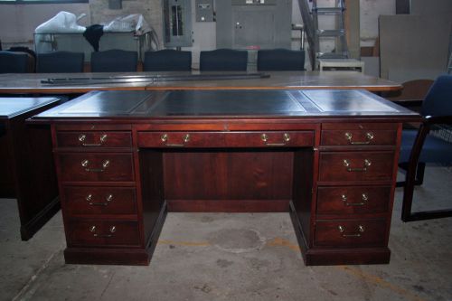 Kimball president double-pedestal desk for sale