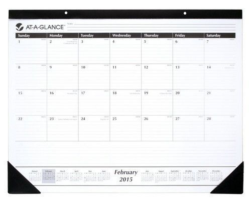 At-a-glance monthly desk calendar 2015, 22 x 17 inch page size (sk24-00) for sale