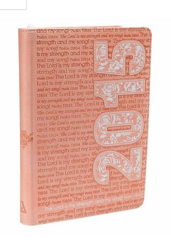 NEW 2015 Dusty Rose Psalm 118:14 Inspirational Daily Planner