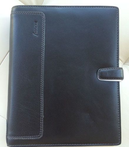 Filofax Holborn Black A5 Organizer Deluxe Leather - Virtually Perfect Condition