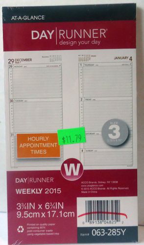 New Day Runner Design Your Day Weekly 2015 Size 3  Item # 063-285Y
