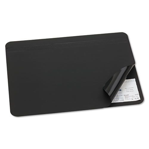 Artistic Hide-Away PVC Desk Pad, 24 x 19, Black - AOP48041S