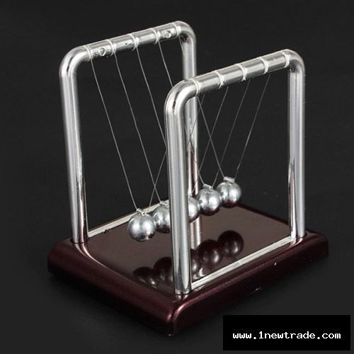 Newton&#039;s Cradle Steel Balance Ball Physics Science Pendulum Desk Toy