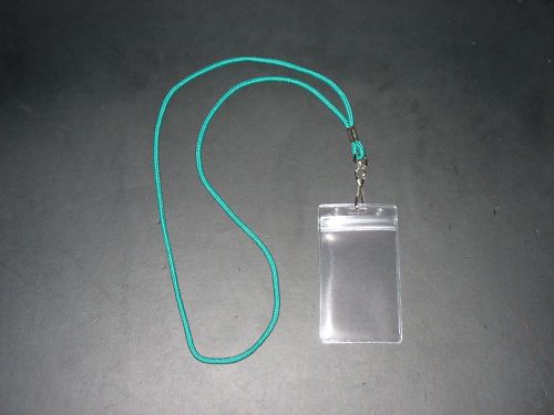 I.d. protector / vinyl id card /  name tag holders + lanyard badge clips for sale