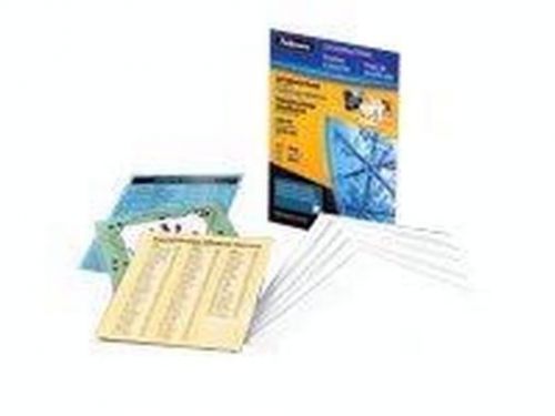 Fellowes Self Adhesive Laminating Sheets - 10-pack - glossy - 9.5 in x 1 5221501