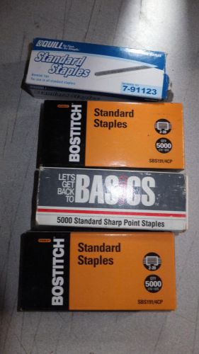 New 4-pak std. staples, full &amp; partially used boxes - see details below for sale