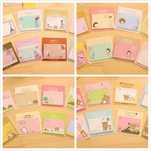 IN US! LOT OF 30!  Cute Post It Bookmark Memo Flags Sticky Notes
