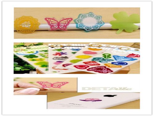 6 Sheet Lovely transparent PVC decorative sticker DIY Cartoon Diary Sticker T025