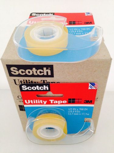 12 Scotch 3M Utility Tape  1/2  IN x 700 IN (19.4 YD) Each 12.7 mm x 17.7 m. each ??