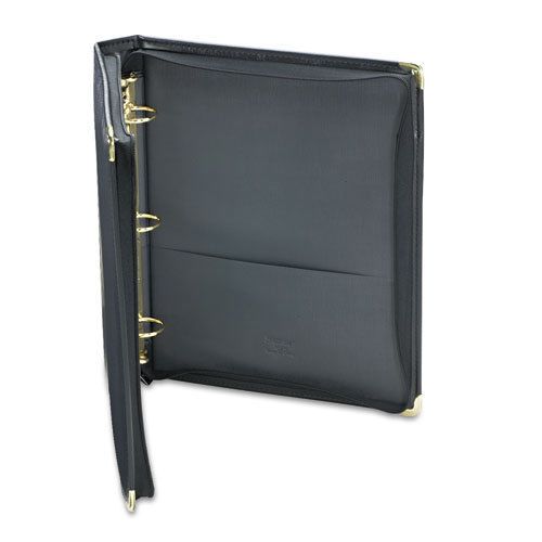 Classic Collection Zippered Ring Binder, 11 x 8-1/2, 1-1/2&#034; Capacity, Black