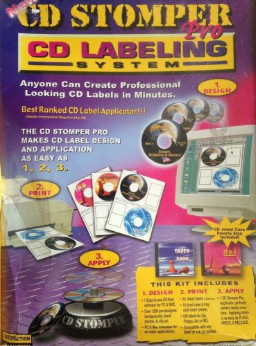 CD Stomper Pro CD Labeling System - New In Box - Unopened Shrinkwrapped