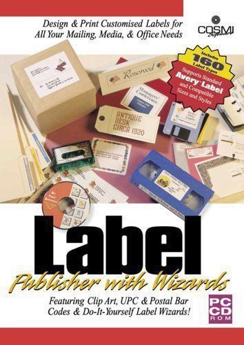 Swift Jewel Label Publisher With Wizards CD ROM Customize Labels Design Mail NEW