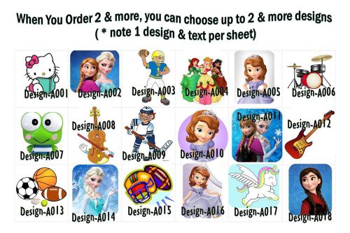 30 PCS. OR 1 SHEET PERSONALIZED ADDRESS LABELS - BACK TO SCHOOL LABELS