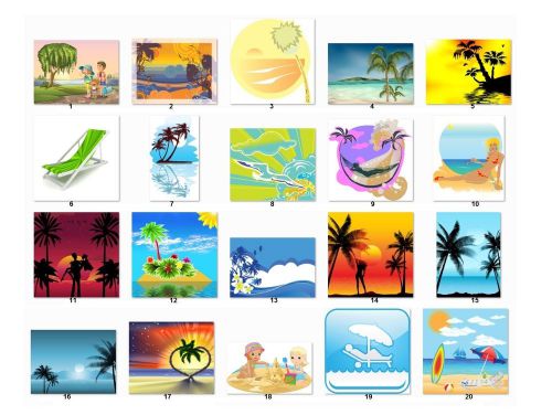 30 Personalized Return Address labels Scenic Beaches Buy 3 get 1 free {b1}