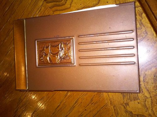 BEAUTIFUL COPPER AND BRONZE NOTEPAD FROM 1920&#039;S AND 30&#039;S