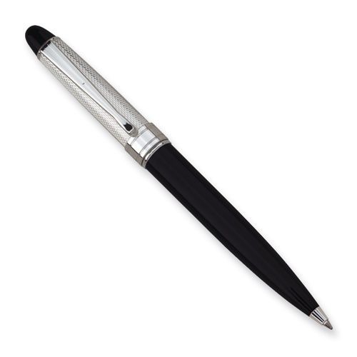 Charles Hubert Black and Silver-tone Ballpoint Pen