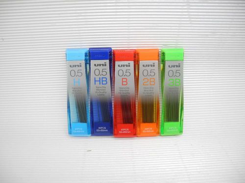 UNI-BALL Nano Dia 0.5mm pencil leads Hx1,HBx1,Bx1,2Bx1,3Bx1(Made in Japan)