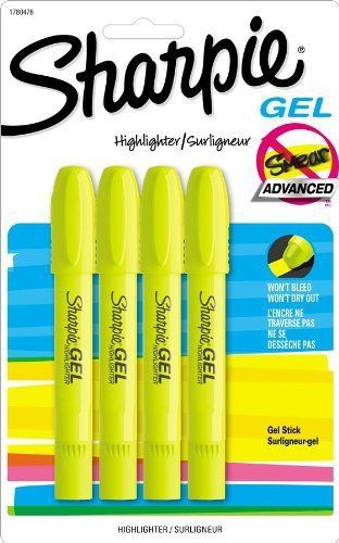 Sharpie highlighter - bullet pen point style - fluorescent yellow ink (1780476) for sale