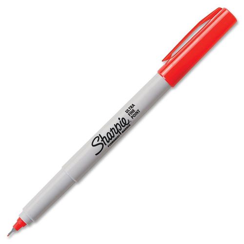 Sharpie Ultra Fine Point Permanent Markers Red (Box of 12) Office School Supply