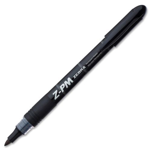 Zebra Pen Z-pm 68510 Permanent Marker - Ink Color: Black - 1 Each