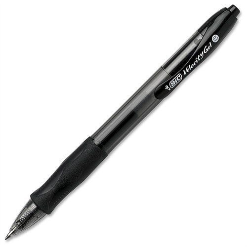 Bic Velocity Gel Retractable Pen - Medium Pen Point Type - 0.7 Mm Pen (rlc11bk)