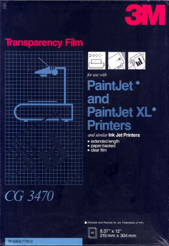 SALE! 3M Transparency Film CG 3470 for Ink Jet Printers  CG3470 Discontinued