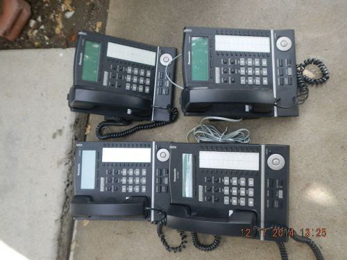 LOT OF 4 PANASONIC KX-T7636 7633 HYBRID OFFICE BUSINESS PHONES FREE SHIP