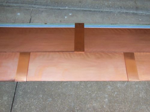 Copper roof shingles with clips cover 600 sq. ft.