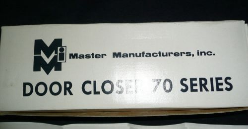 MASTER MANUFACTURERS INC. DOOR CLOSER 70 SERIES-NEW IN BOX