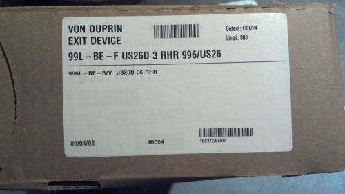 Von duprin, right hand, fire rated rim exit device for sale