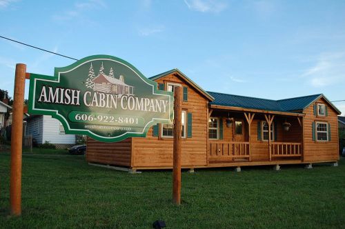 Amish cabin kit- 14&#039; x 40&#039; &#034;cumberland&#034; model- insulation option included for sale