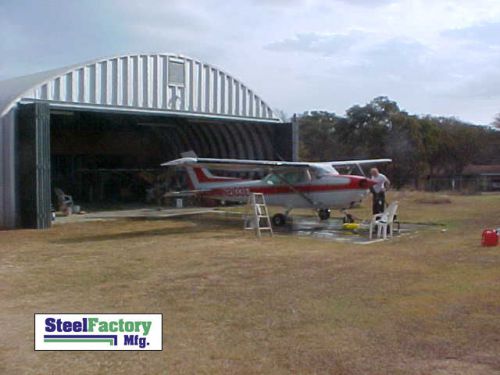 Q50x30x19 steel factory mfg metal hangar airplane cover aircraft ultralight arch for sale